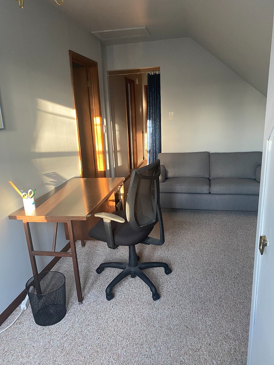 Desk/office area outside Bedroom #1. Also has comfy loveseat to lounge and relax as desired. 