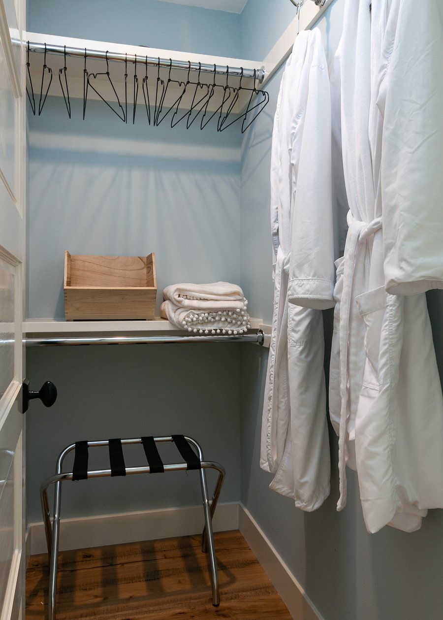 Primary bedroom closet.