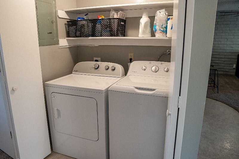 Laundry closet, off of Bedroom 2