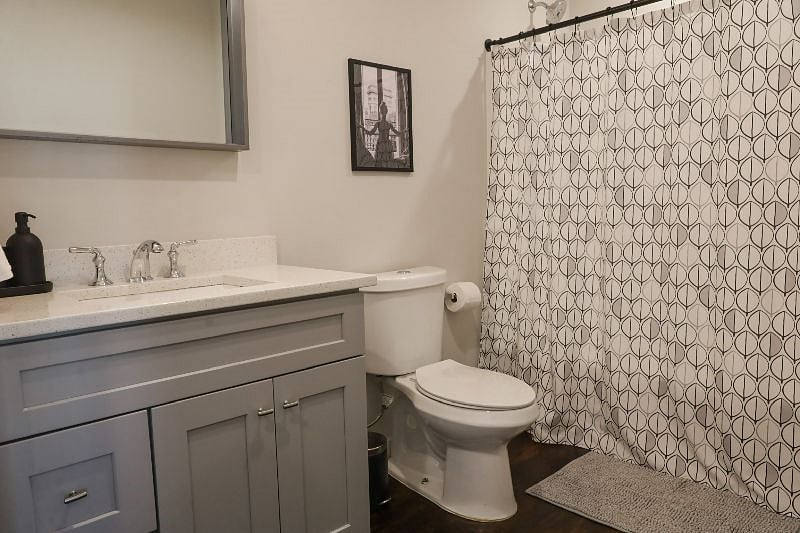 spacious bathroom