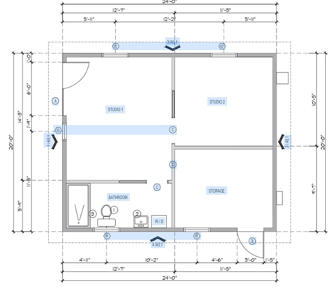 The home's floorplan.