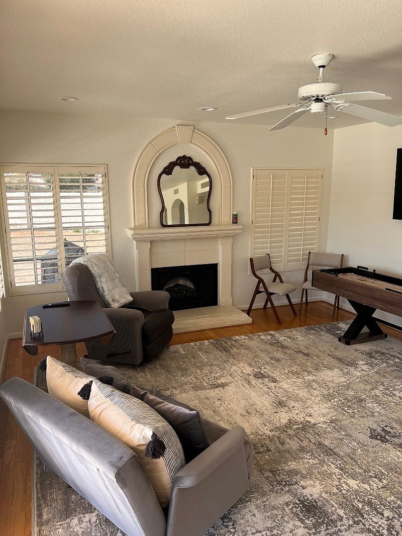 Downstairs den