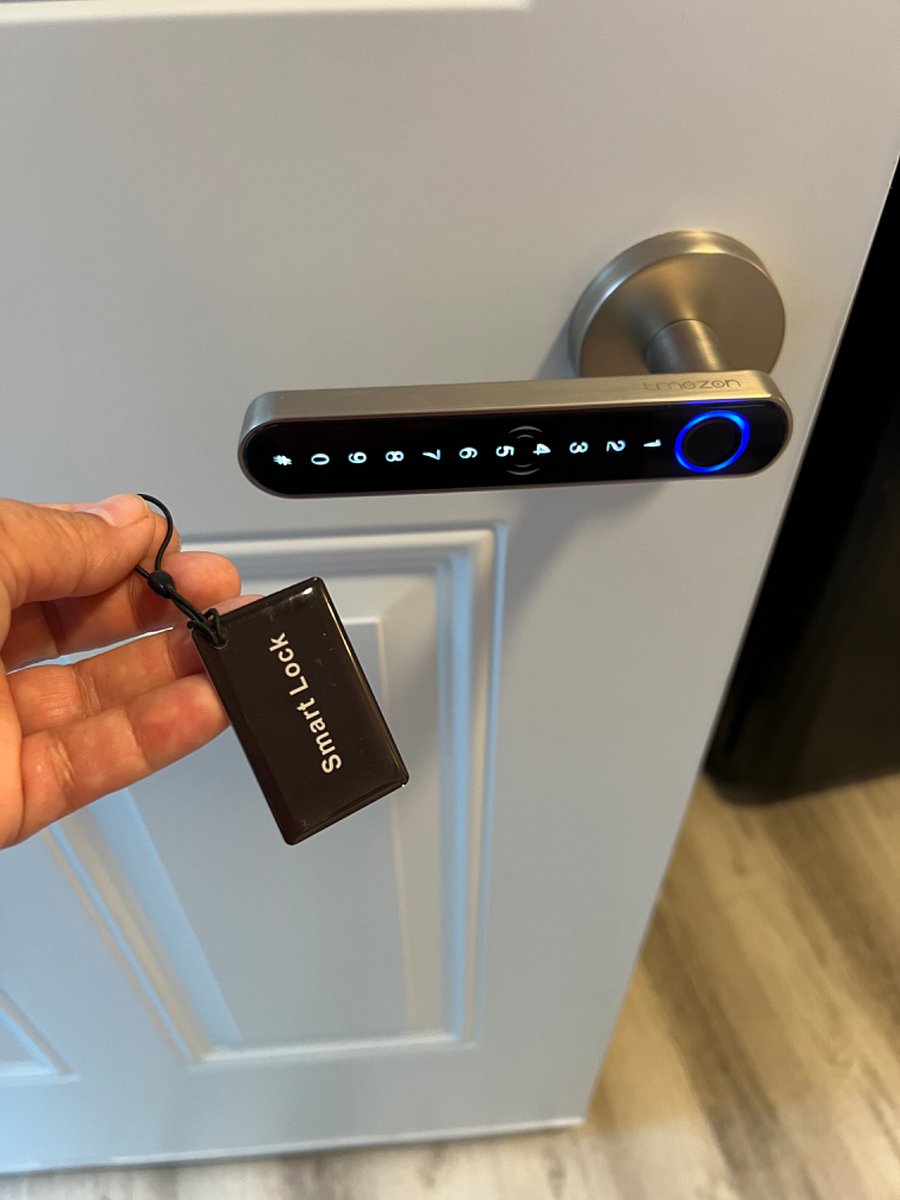 Fancy lock with hotel card entry