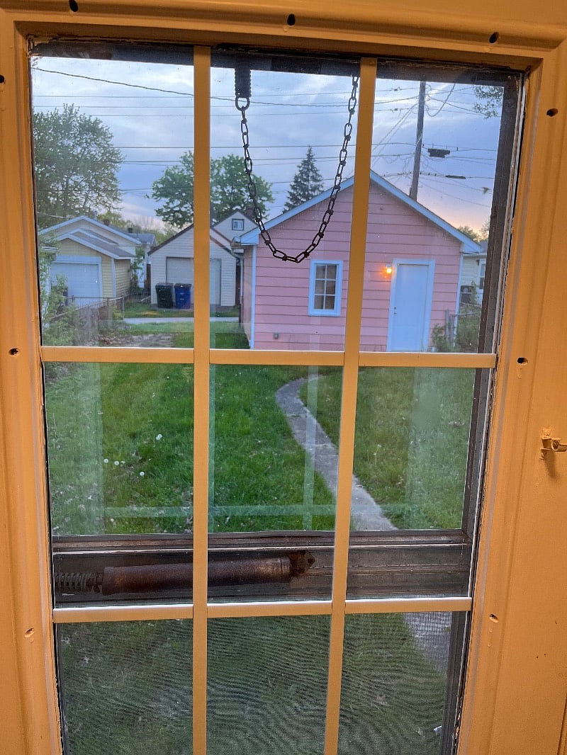 Backyard (garage is not accessible)