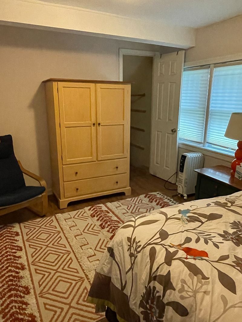bedroom closet and wardrobe