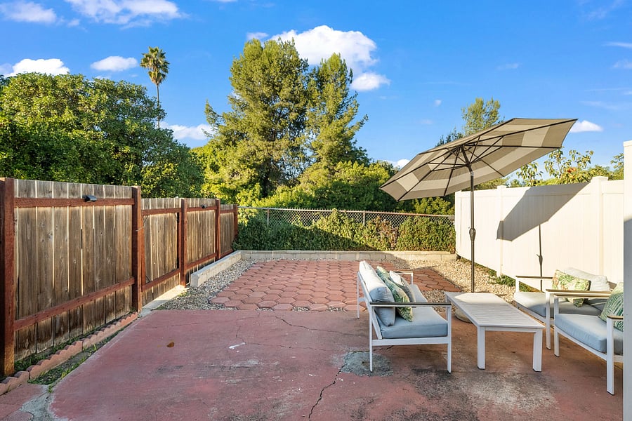 Outdoor patio furniture.