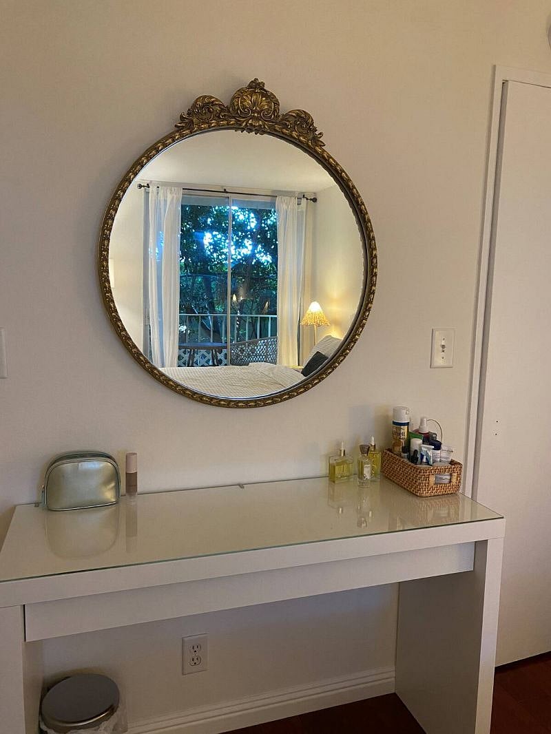Vanity in bedroom