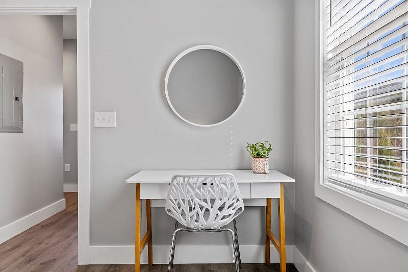 Desk in Queen Bedroom on the main living floor.