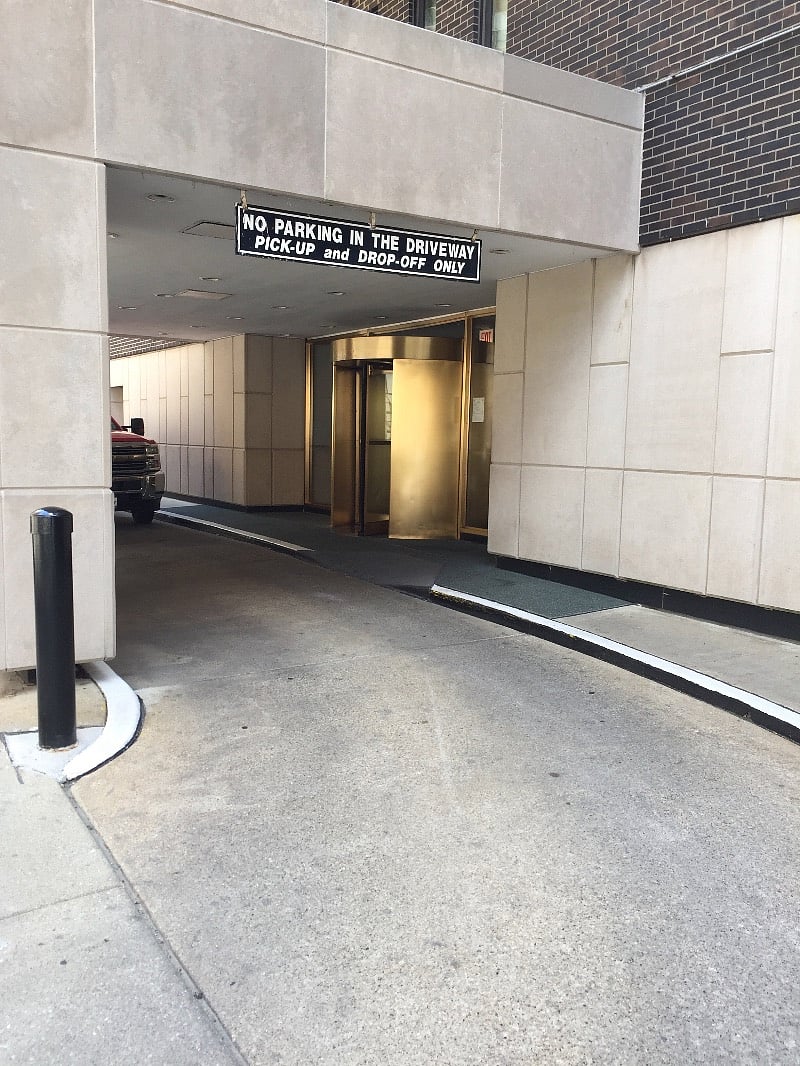 Covered Circle Drive for Pick up and Drop off