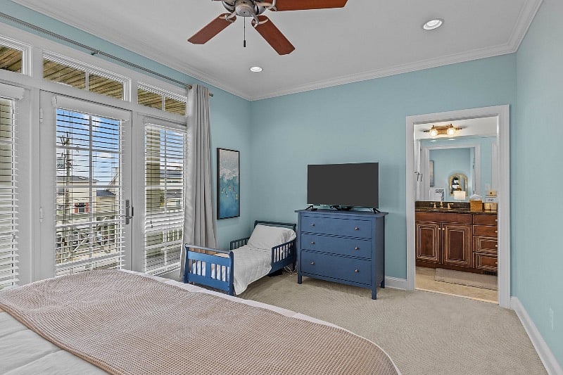 Toddler bed available in primary suite