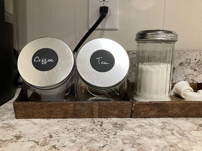 Starter coffee and tea available during your stay.