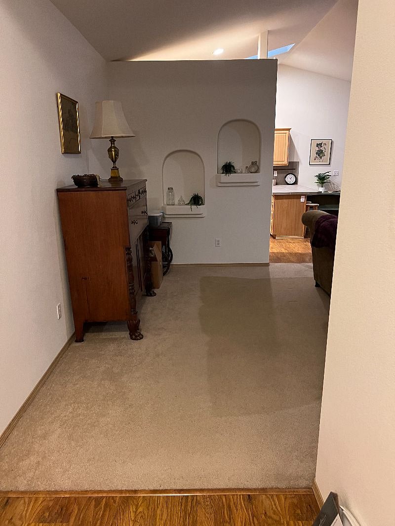 View into the house from entering from the front door