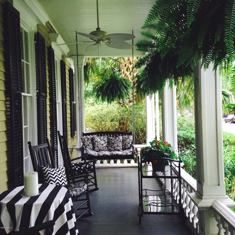 Inviting front porch