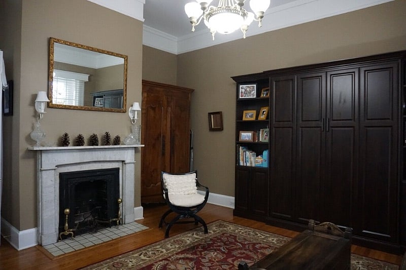 Front room serves as an office/second bedroom with Murphy bed.