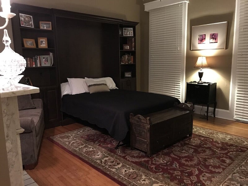 Front room serves as an office/second bedroom with Murphy bed.