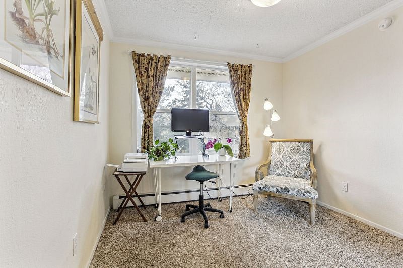 3rd bedroom converted to office. Twin inflatable mattress available for additional sleeping