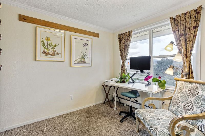 3rd bedroom converted to office. Twin inflatable mattress available for additional sleeping