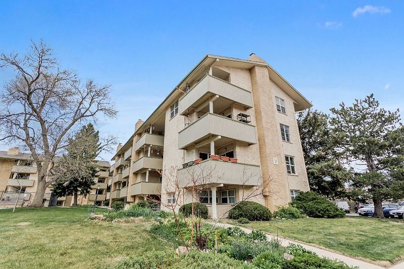View from below; top 2 decks belong to condo