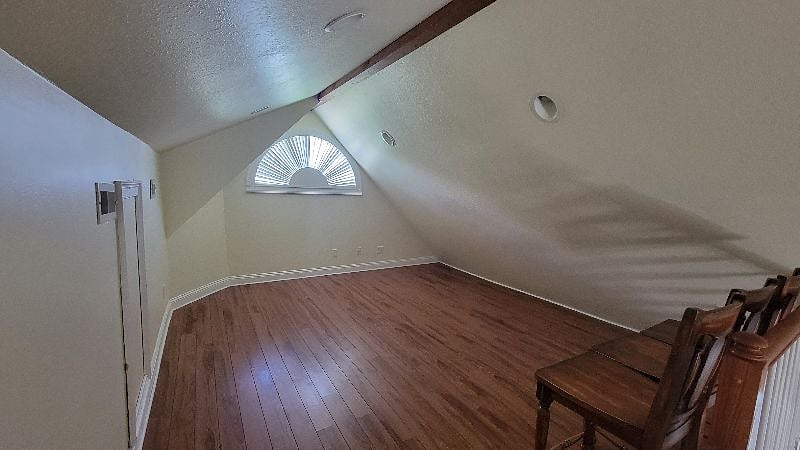 Upstairs loft (empty). Can be used for storage, crafting, exercise, etc