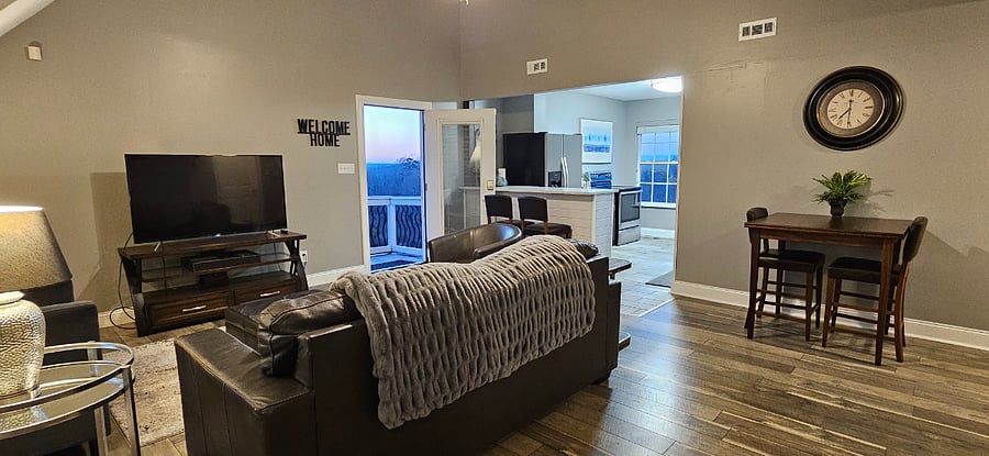Enjoy sunset and mountain views from the front door and kitchen window