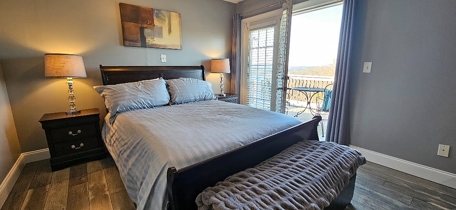 Enjoy fresh air from your private balcony, and sunsets at night!