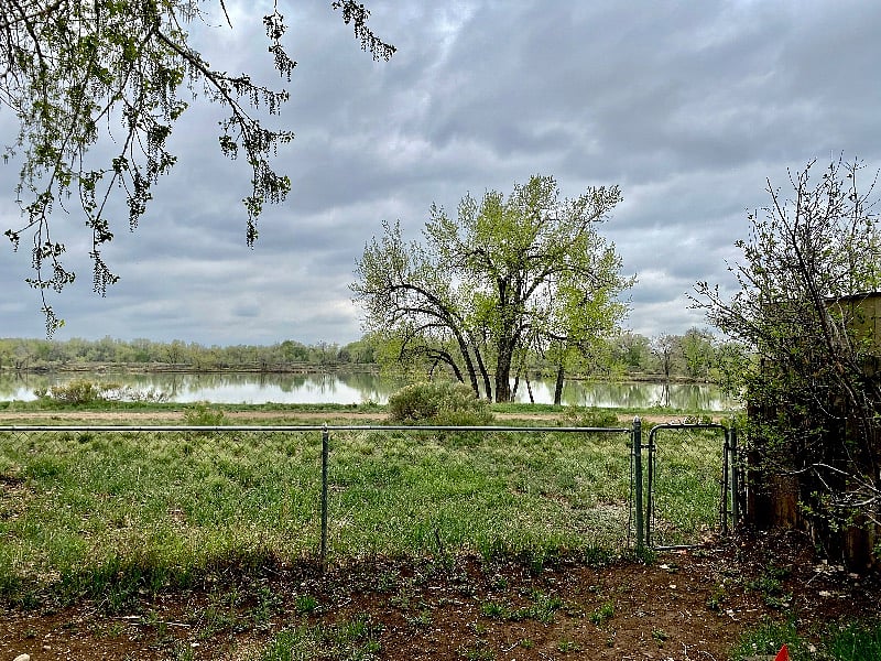 Backyard gate into natural area