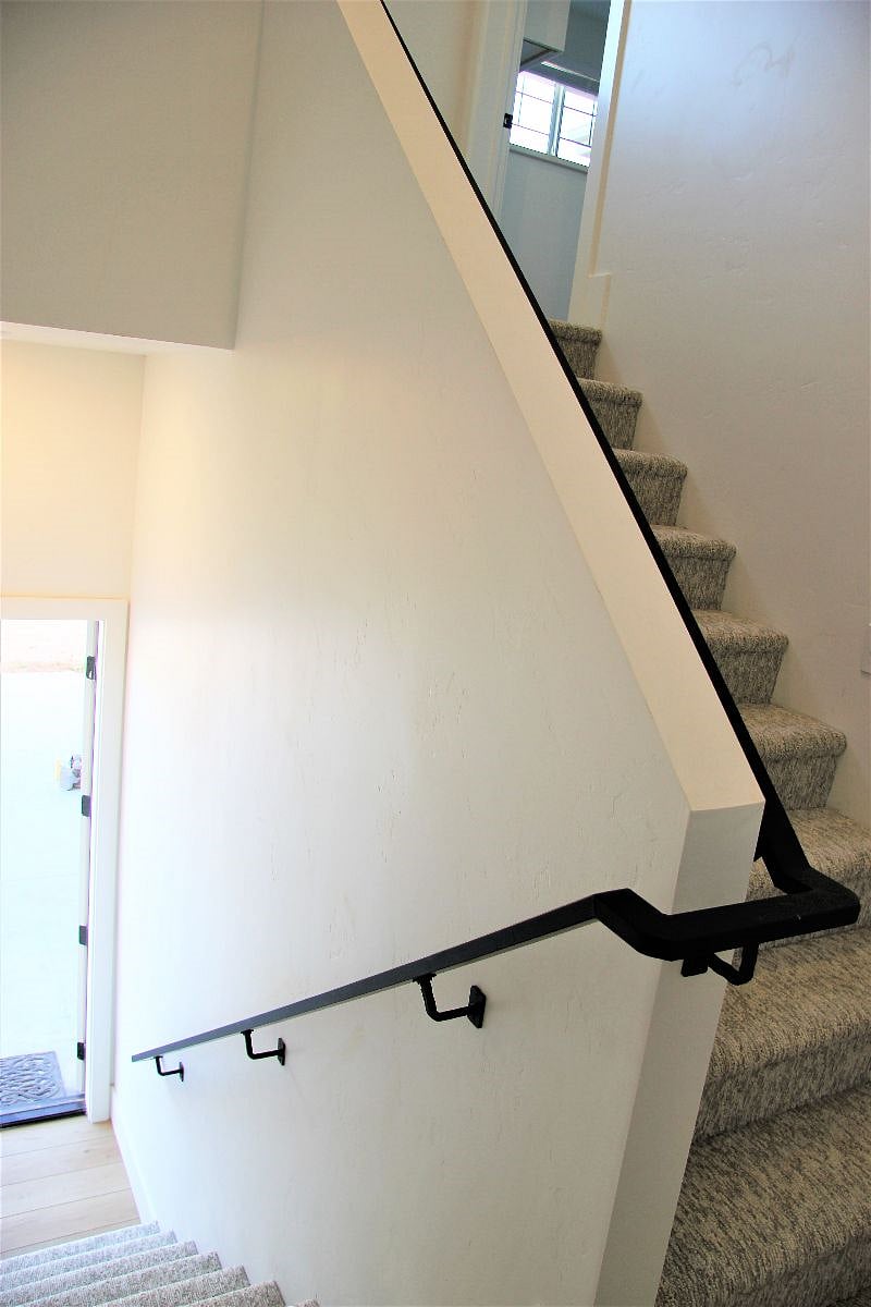 View looking up the stairs. 
