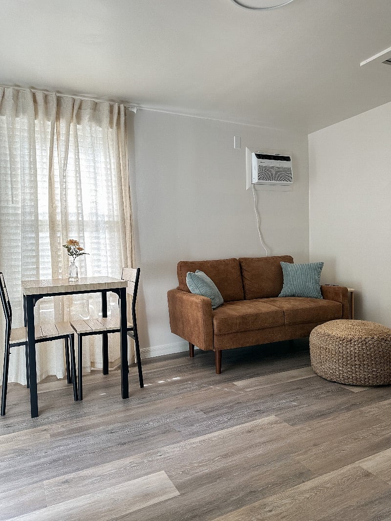 View of the living space.