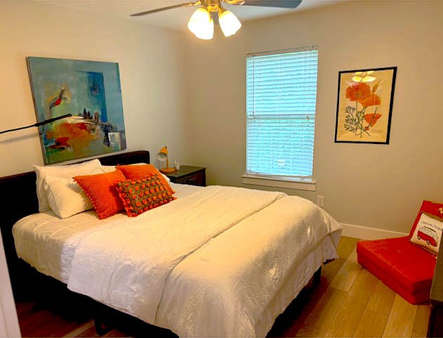 2nd bedroom with 50" TV