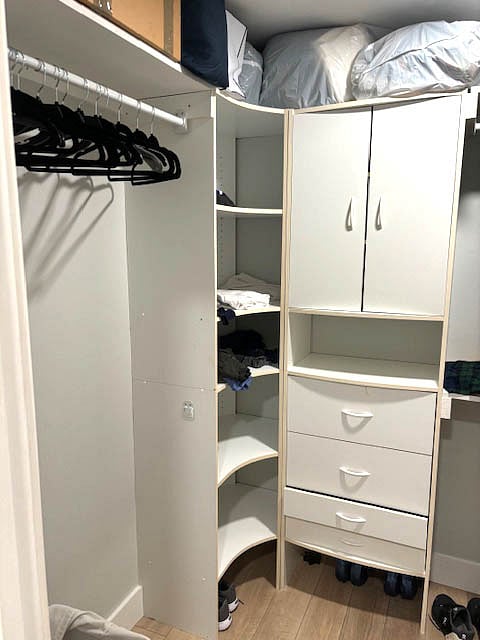 Large walk in closet