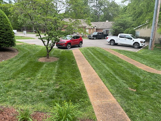 Two car spaces outside front door!