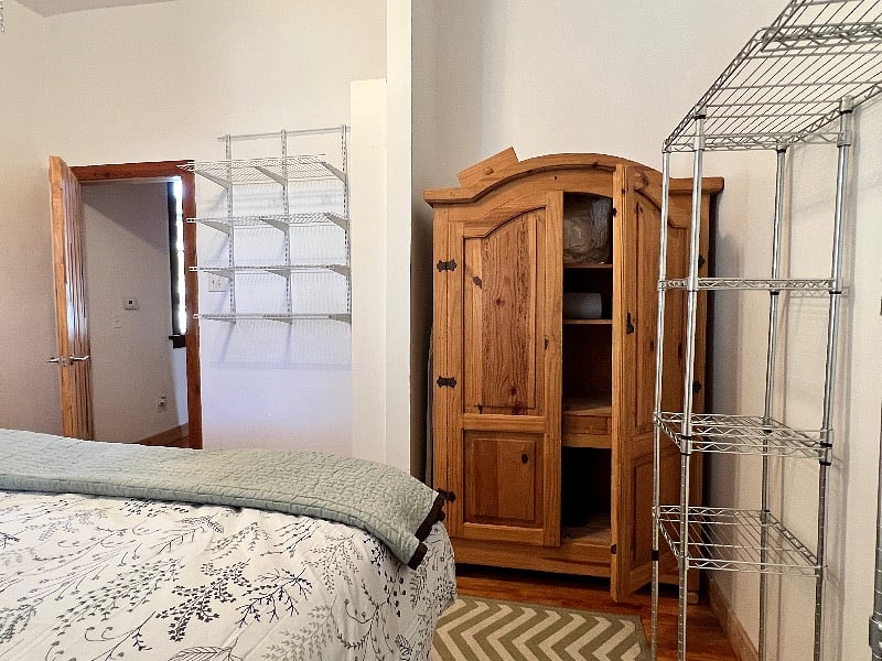 BEDROOM #2 W/KING & WARDROBE