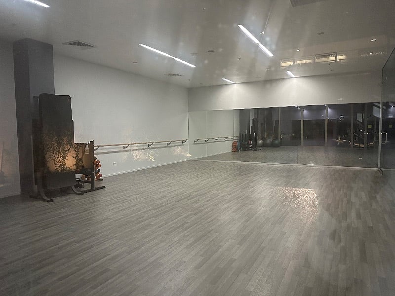 Exercise class studio.