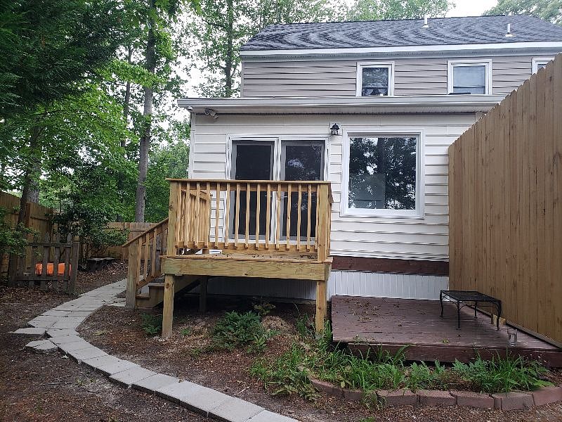 The apartment from back yard