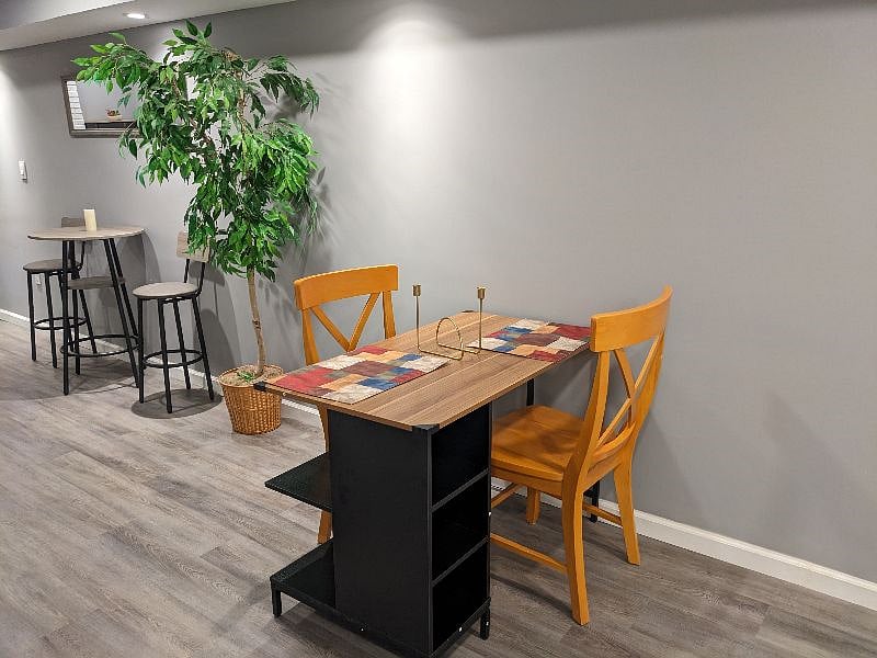 Dining area and bistro set