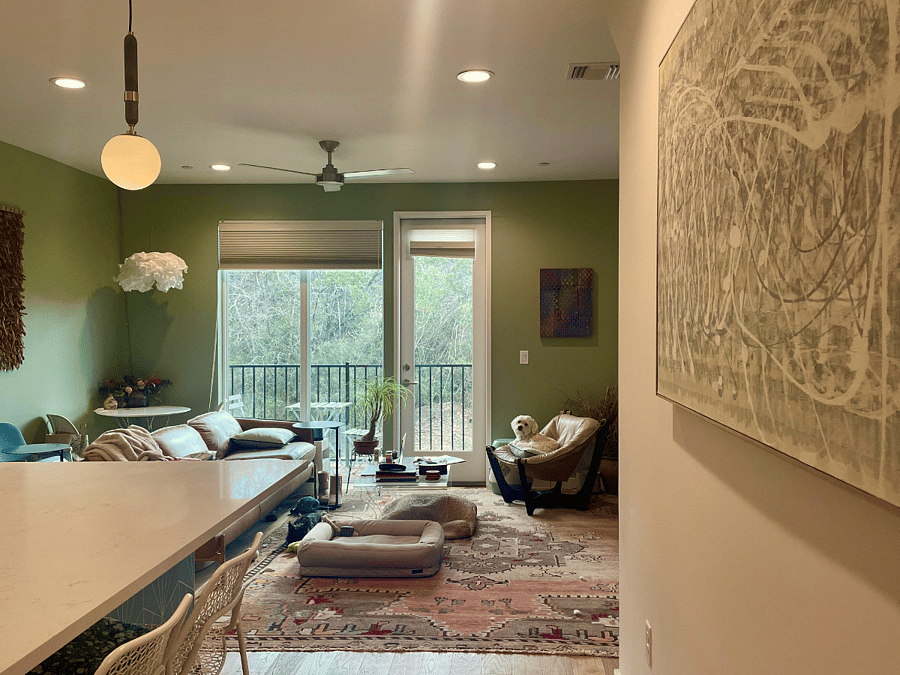Living / dining on the second floor.