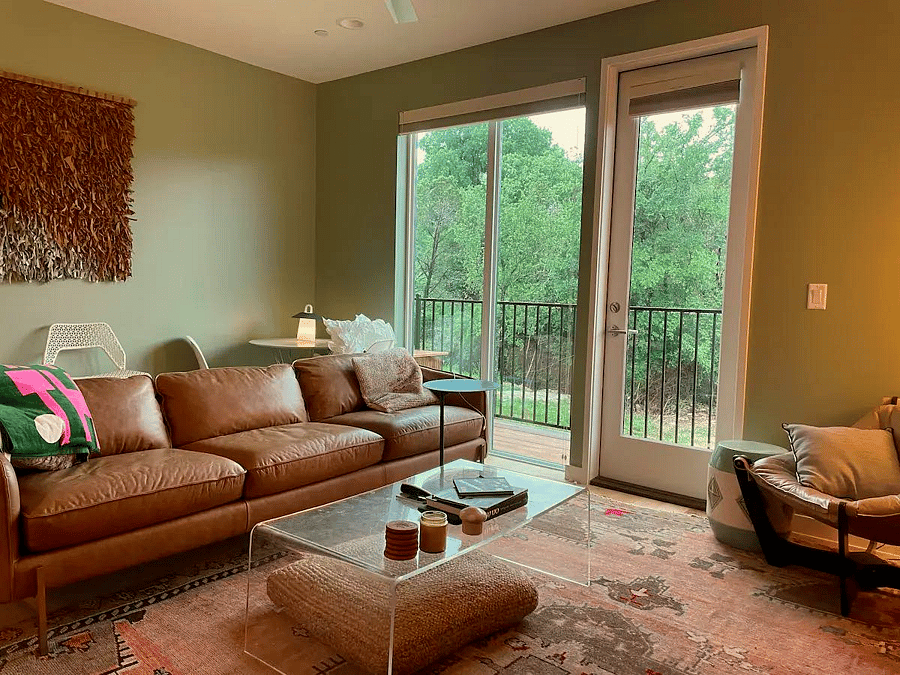 Living room on the second floor
