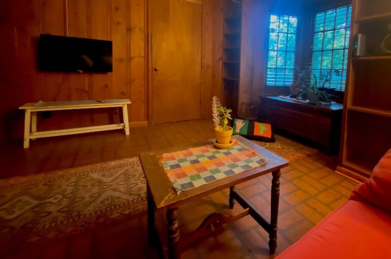 den with 52 inch smart tv