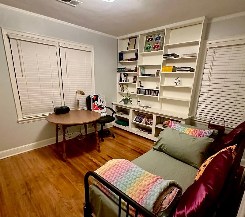 second bedroom - twin sized daybed trundles open to king sized bed