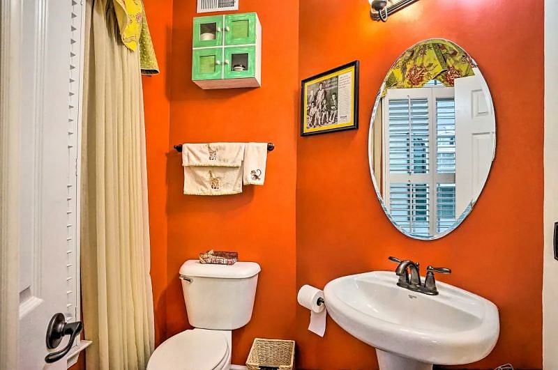 Half bath on second floor. 