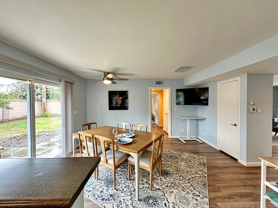 Dining Room & Hallway to Guest Bedrooms.