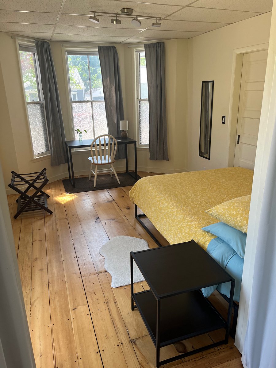 Bedroom two with shelving on left wall (shelving not seen in this picture)