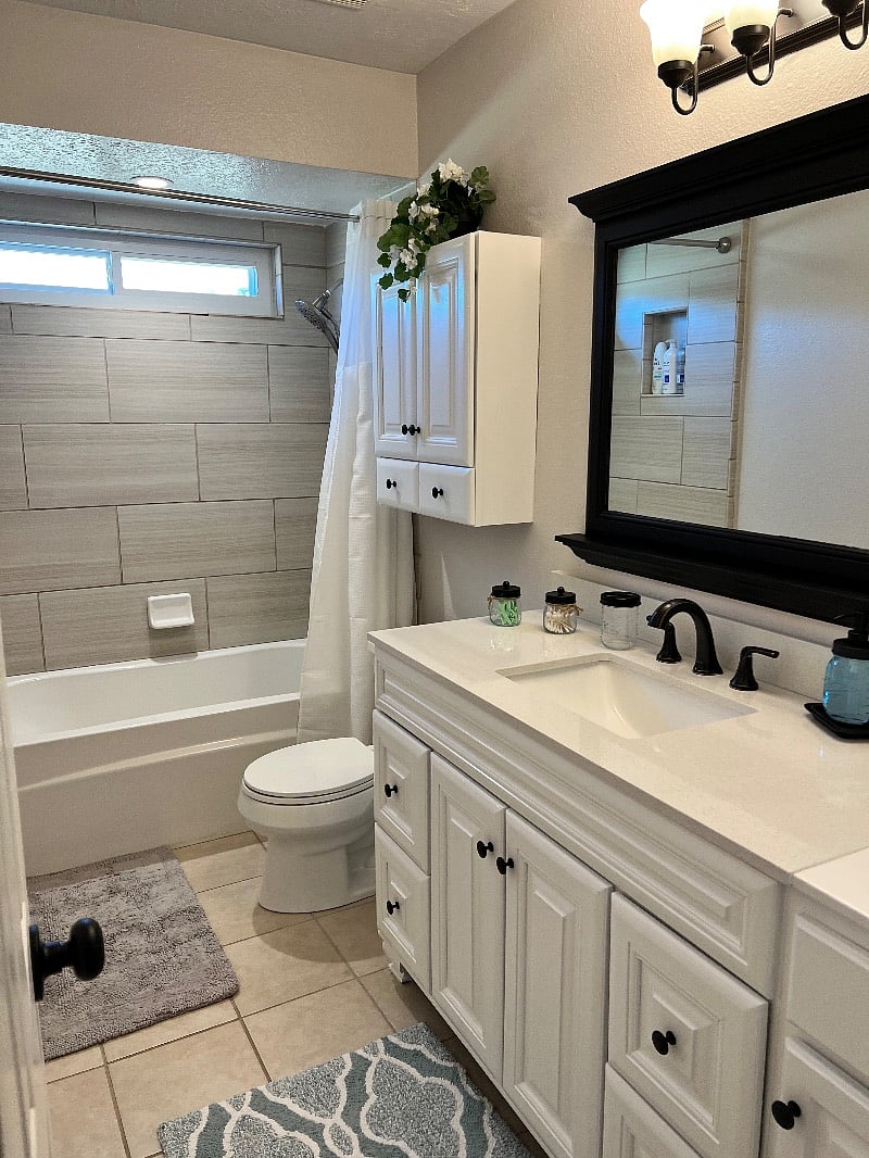 Hallway bathroom