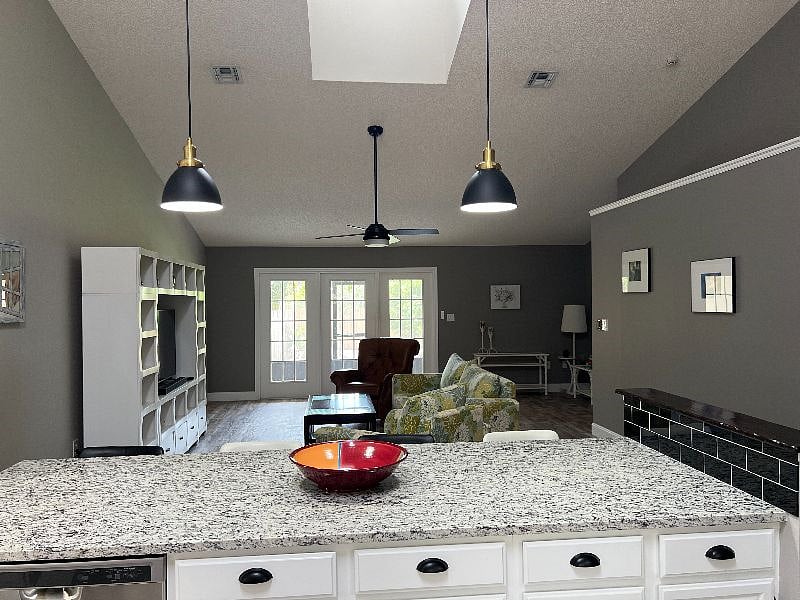 View into great room