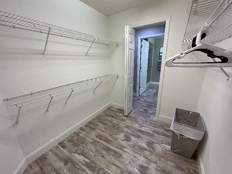 Lots of room for hanging clothes and storage