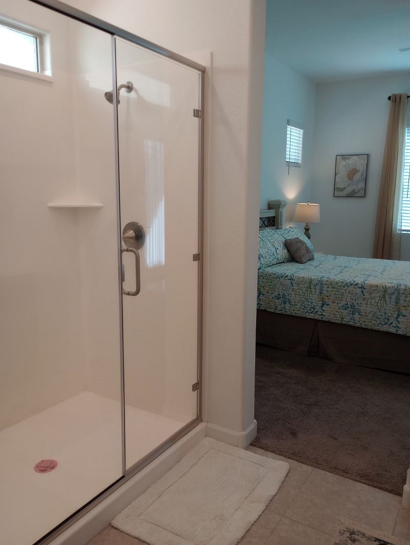 Step-in Shower in Master