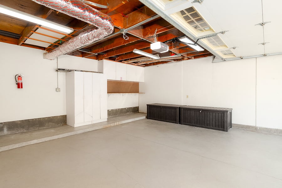 Attached 2-car garage