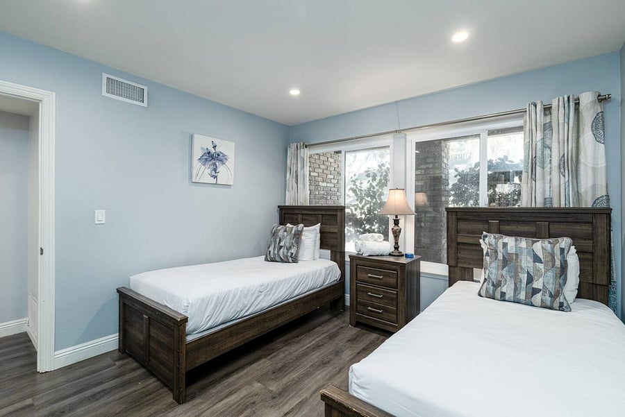 Two twin beds in bedroom #3