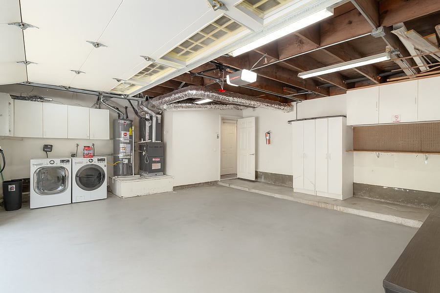 Attached 2-car garage