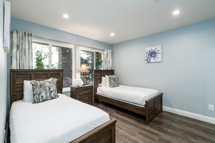 Two twin beds in bedroom #3